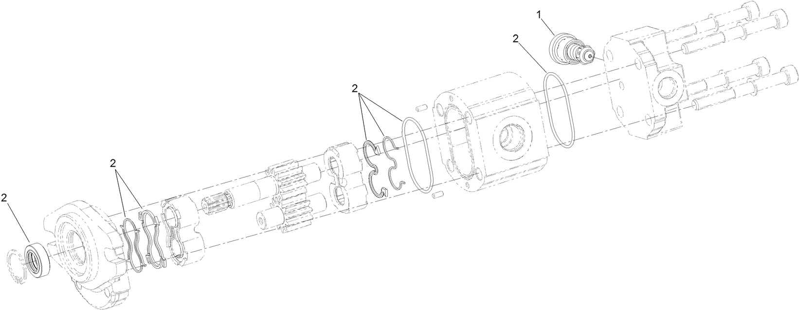 Hydraulic Gear Pump Assembly No. 112-9542