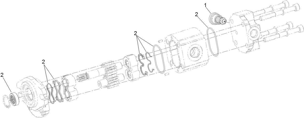 Hydraulic Gear Pump Assembly No. 112-9542