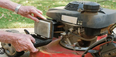  location of air cleaner on a pushmower