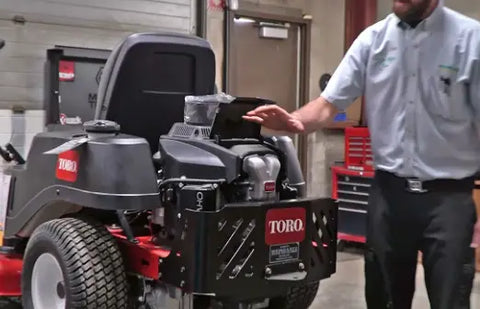 Pro Tip: Here's an example of location of air cleaner on a Toro Mower