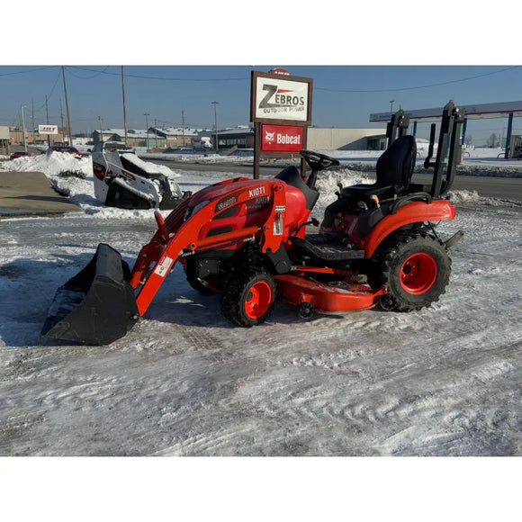 Used Kioti CS2510 Compact Tractor W/ Loader and Belly Mower