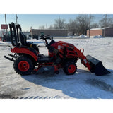 Used Kioti CS2510 Compact Tractor W/ Loader and Belly Mower